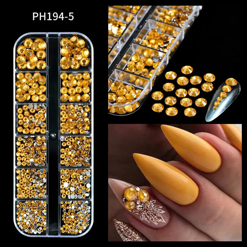 Crystal Nail Rhinestones – Mixed Shapes & Sizes