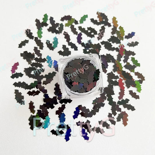 Big Bat Halloween Glitter – Holographic Nail Art Sequins
