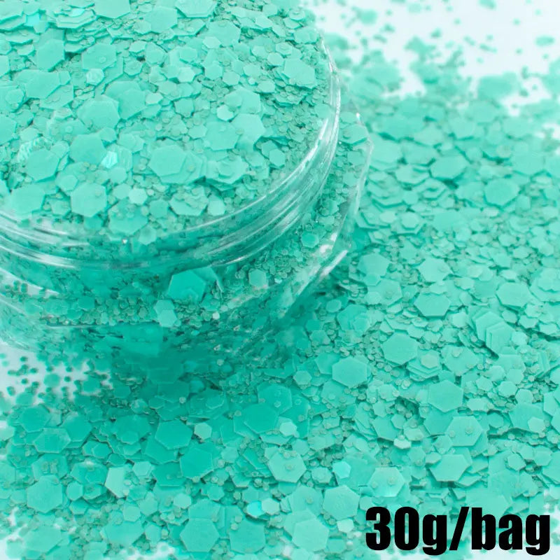 Macaron Nail Glitter Sequins