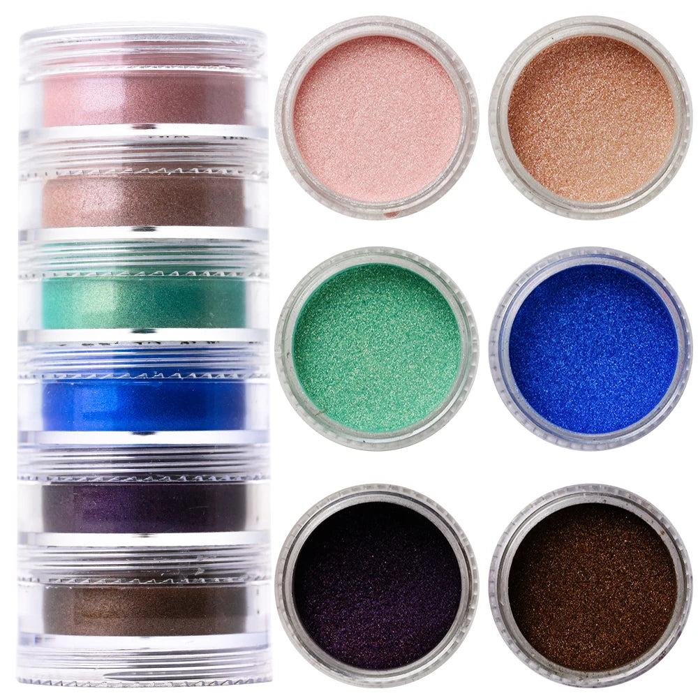 Nail Powder Set – Neon, Glitter, Pastel & Holographic Colors