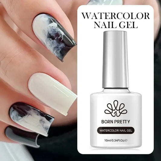 BORN PRETTY Clear Watercolor Nail Gel Polish