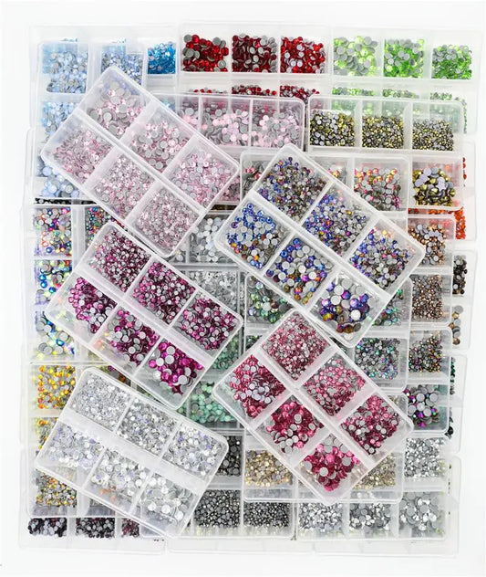 Opal Glass Crystal Rhinestones – 3D Nail Art Set