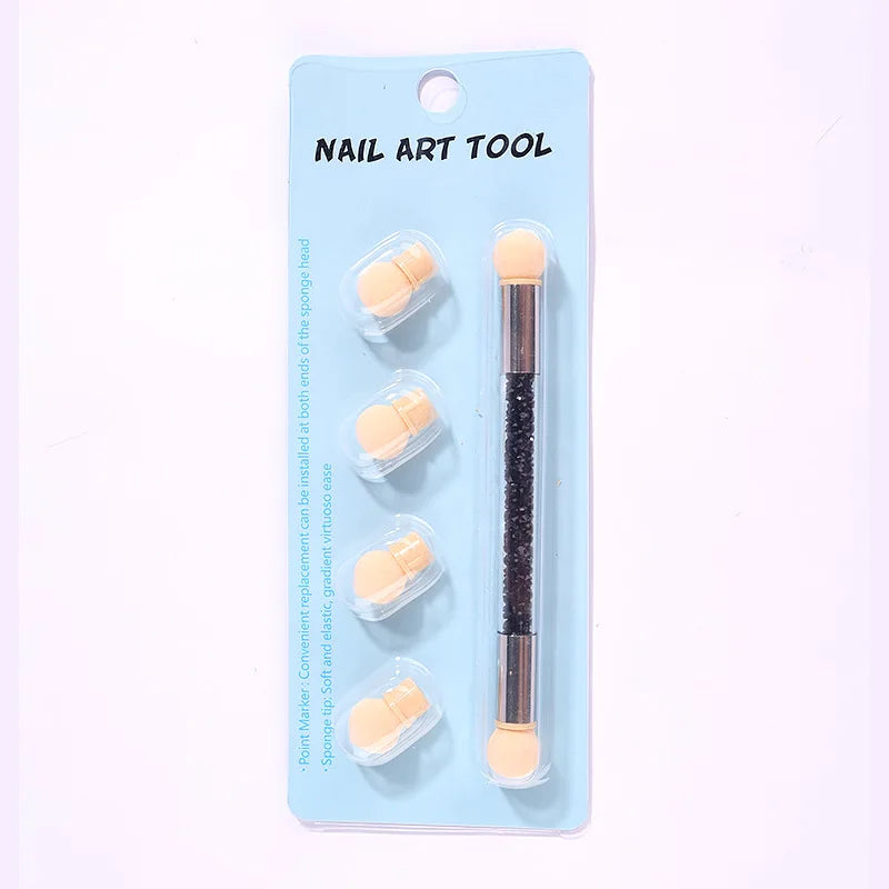 Double-Ended Nail Art Brush – Dotting & Gradient Pen