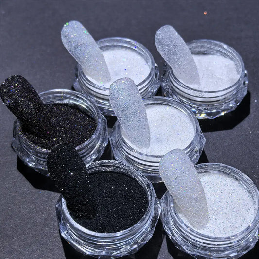 Nail Sugar Powder Set – 6pcs Candy Fine Sand Glitter