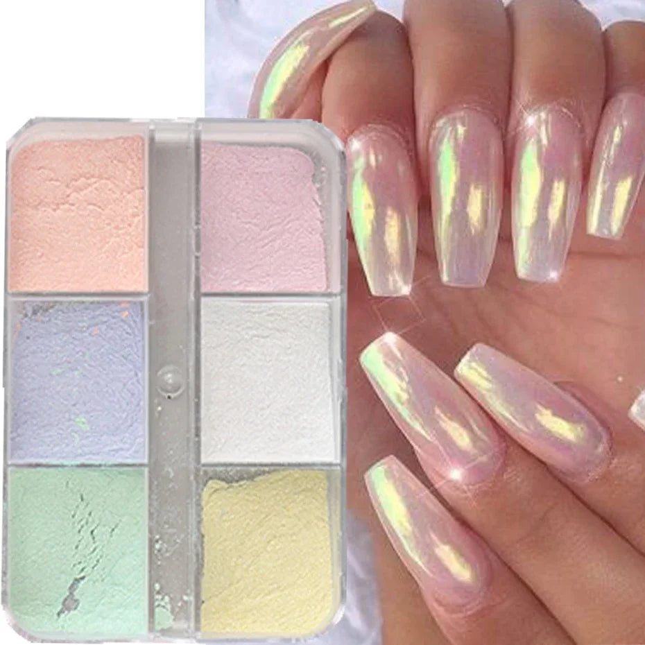 Moonlight Mirror Nails Powder - Metallic Chrome Pigments