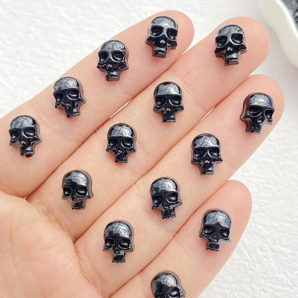 Skull Nails 3D Nail Charms – Halloween Nails