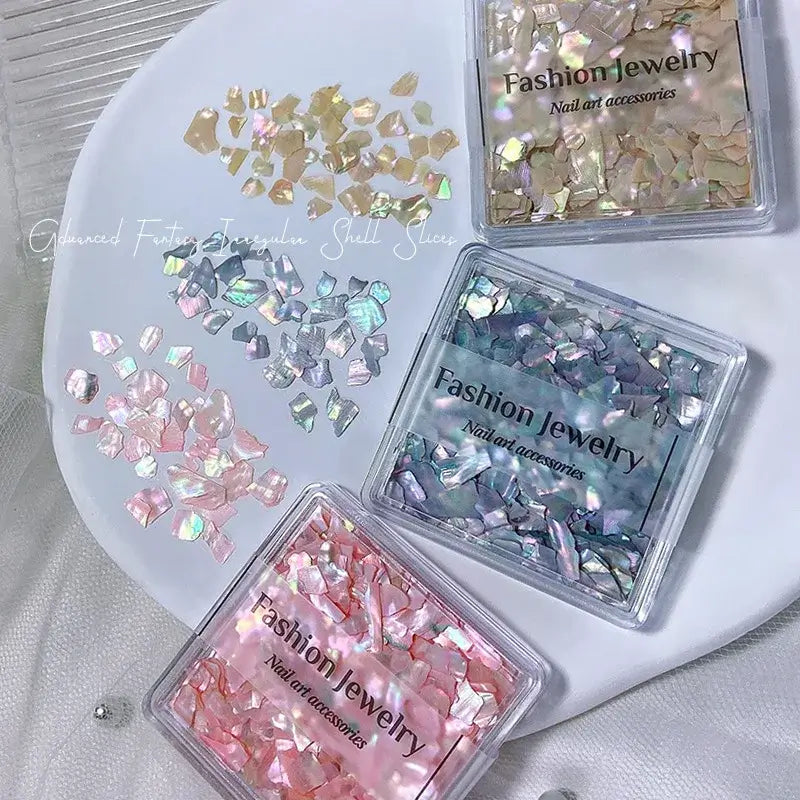 Aurora Shell Nail Sequins – Ultra Thin 3D Flakes