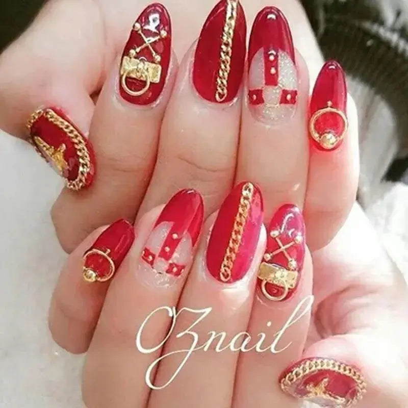 Punk Ox Nose Nail Charms – Manicure Stud Rings