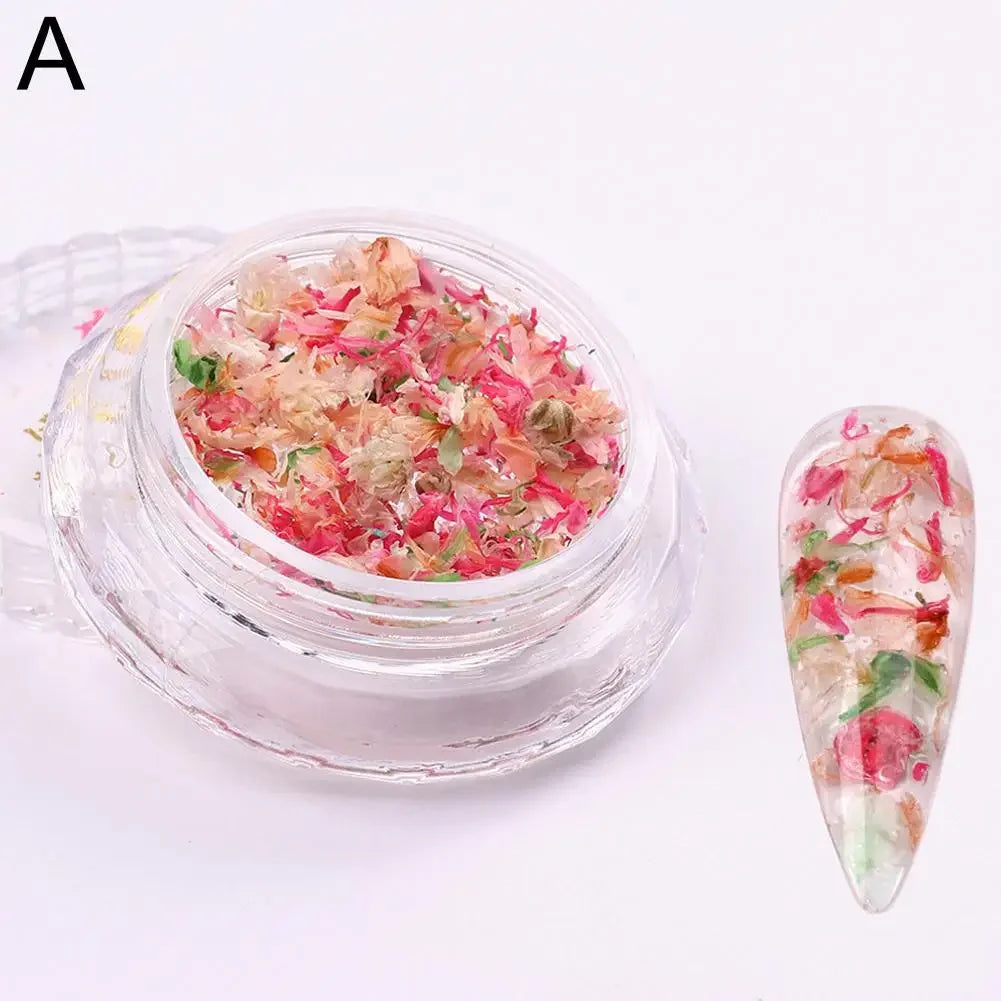 Nail Art Dried Flower Decoration – DIY Manicure Floral Nail Art