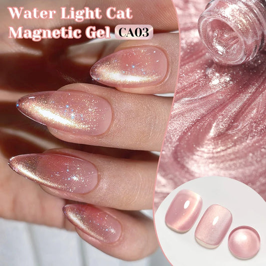 NICOLE DIARY Jelly Pink Cat Magnetic Gel Nail Polish 10mL