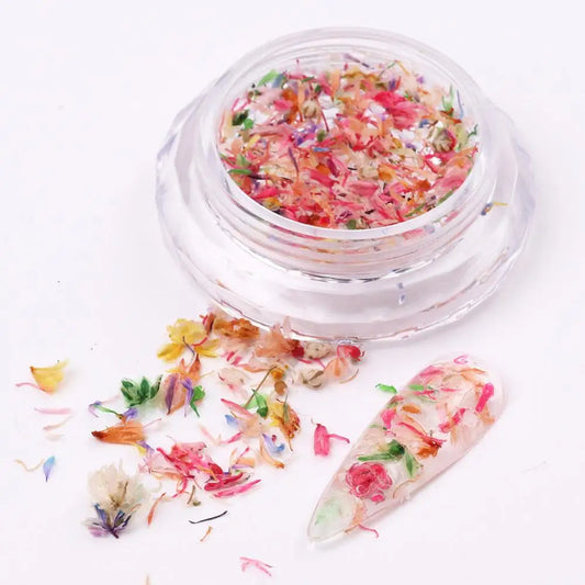 Nail Art Dried Flower Decoration – DIY Manicure Floral Nail Art