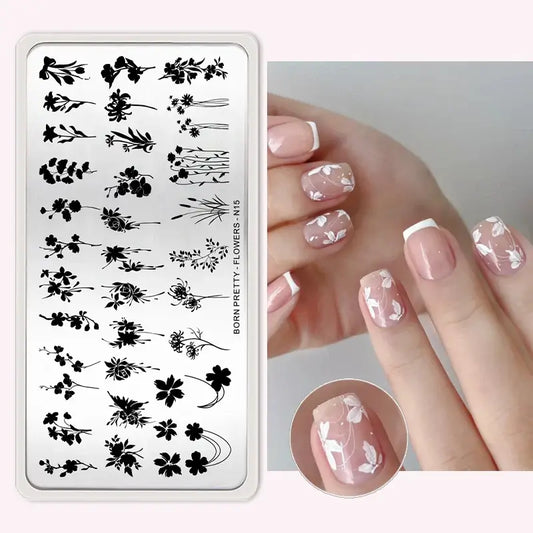 BORN PRETTY Nail Stamping Plates – Reusable Nail Art Templates