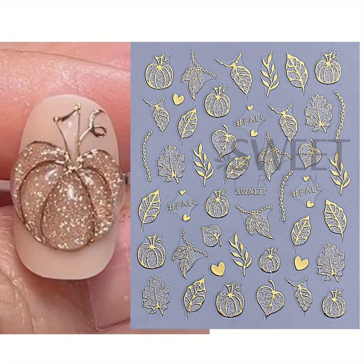 Autumn Nail Stickers – Cozy & Stylish for Fall Designs