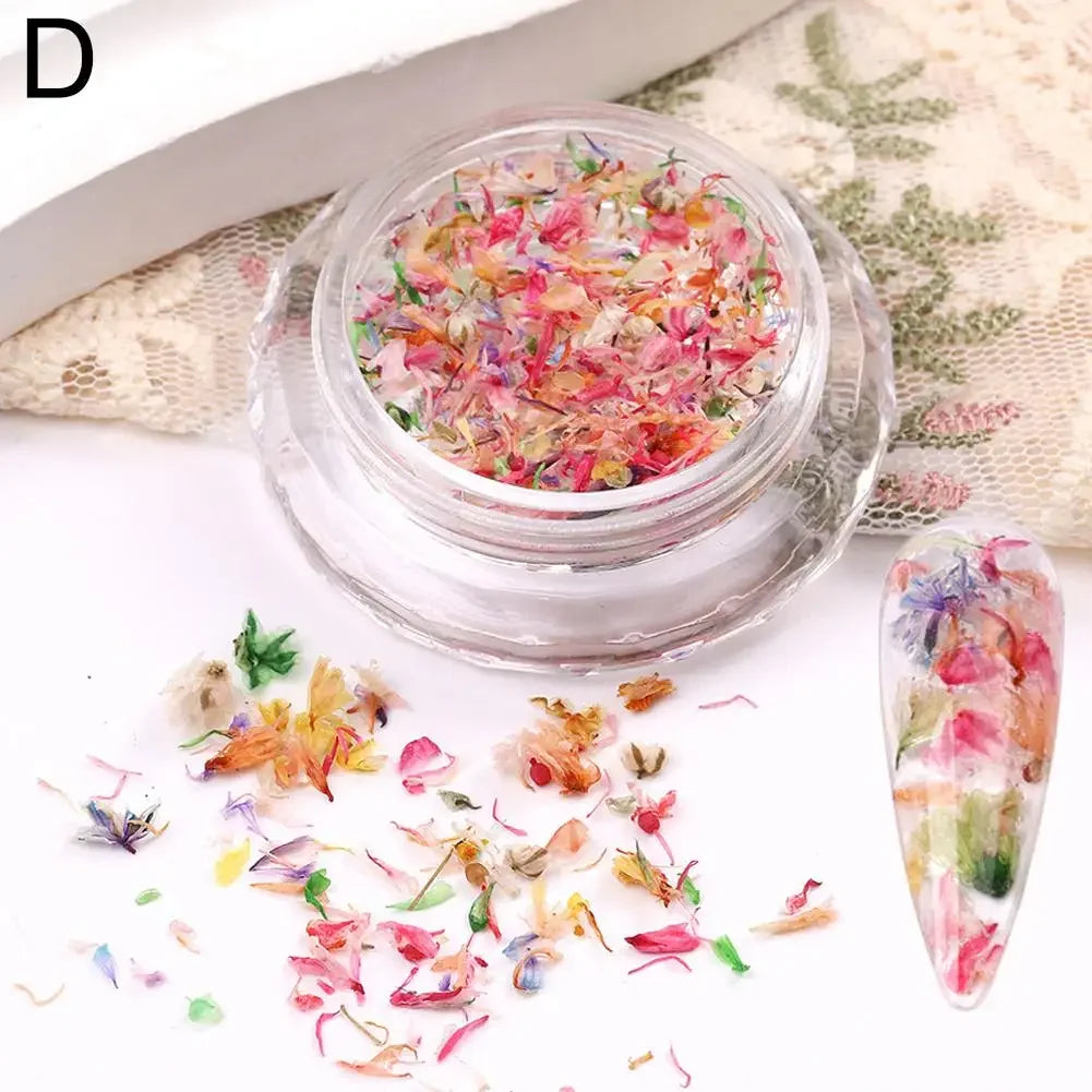 Nail Art Dried Flower Decoration – DIY Manicure Floral Nail Art
