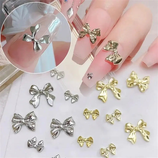 3D Luxury Ribbon Nail Charms – Elegant Bow Design