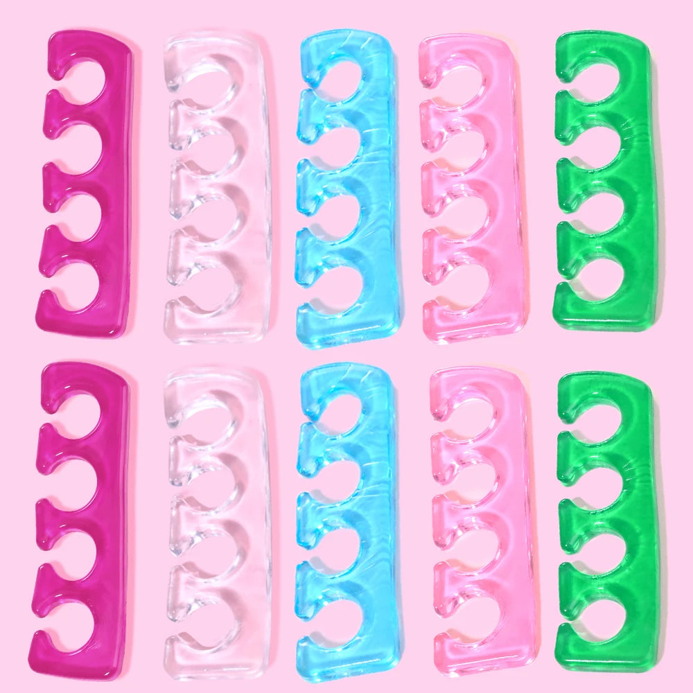 Silicone Toe Spreaders – 2 Pcs Soft Gel Toe Separators for Nail Polish Application