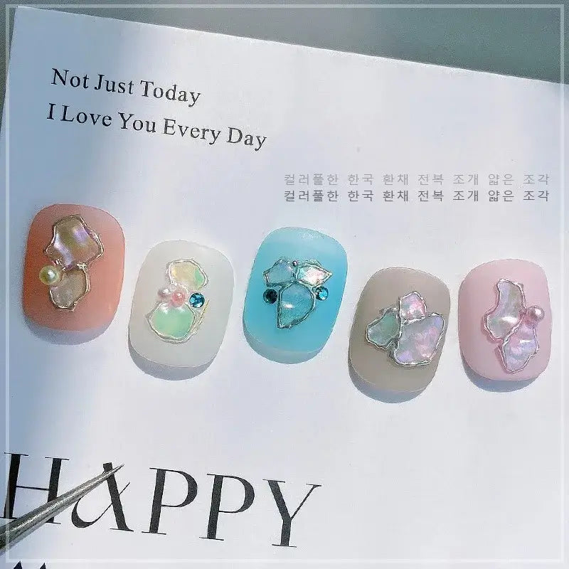 Aurora Shell Nail Sequins – Ultra Thin 3D Flakes