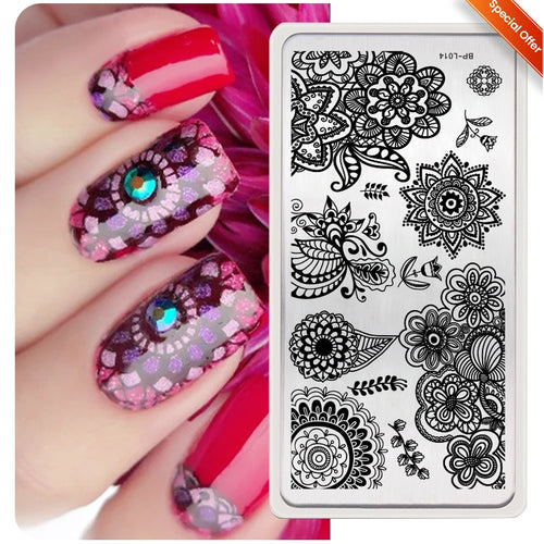 Butterfly & Floral Nail Stamping Plates – BORN PRETTY