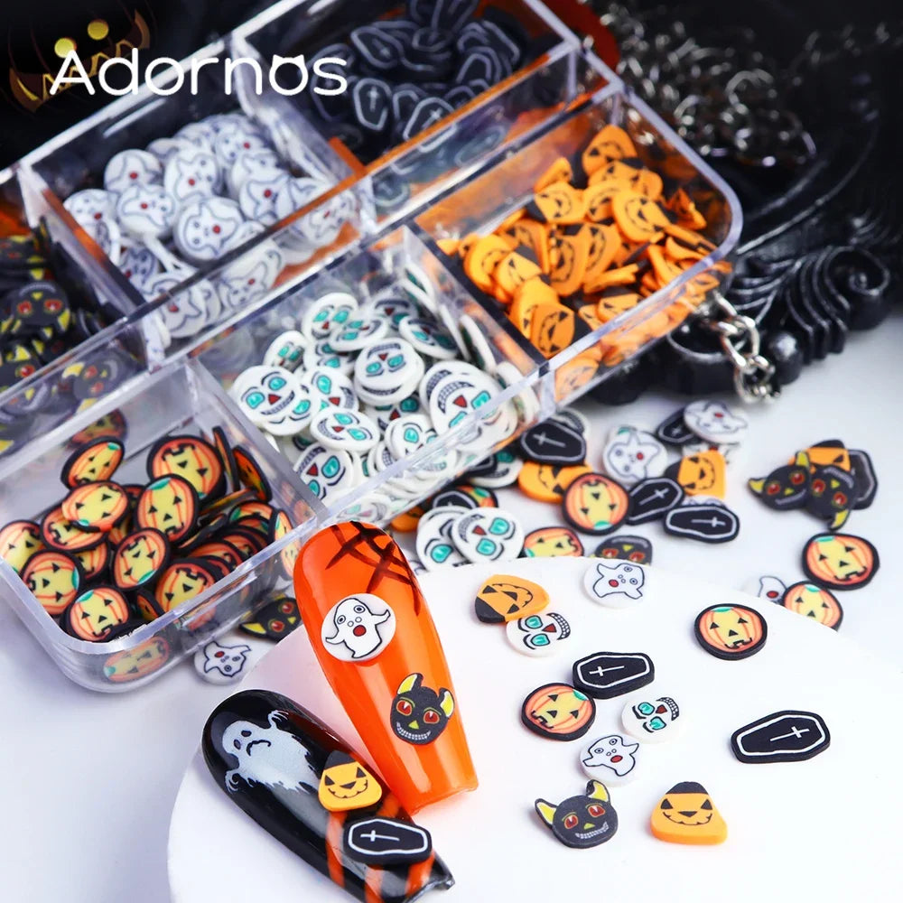 Halloween Nail Decorations – Polymer Clay Slices