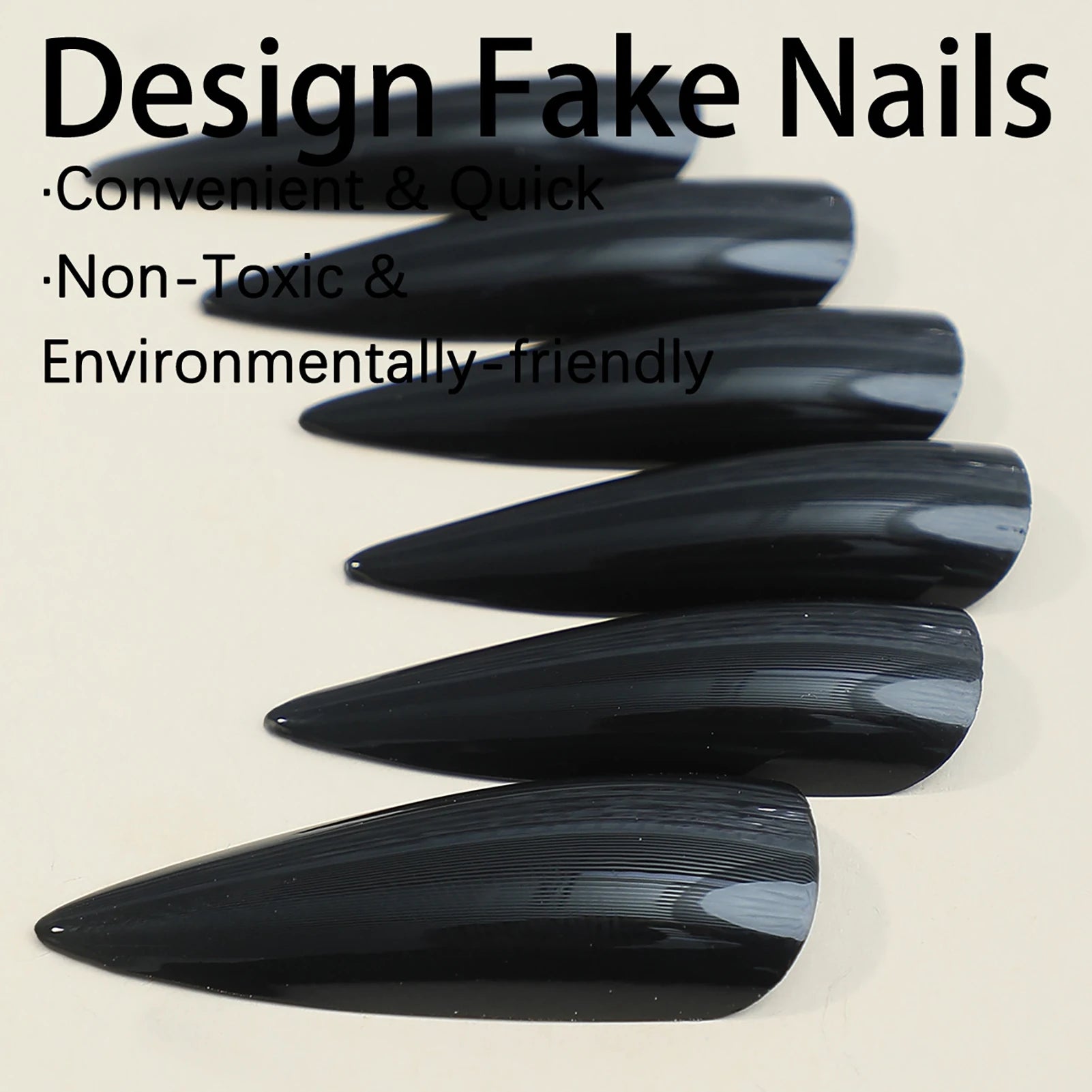 Halloween Press On Nails – Spooky Long Fake Nail Set