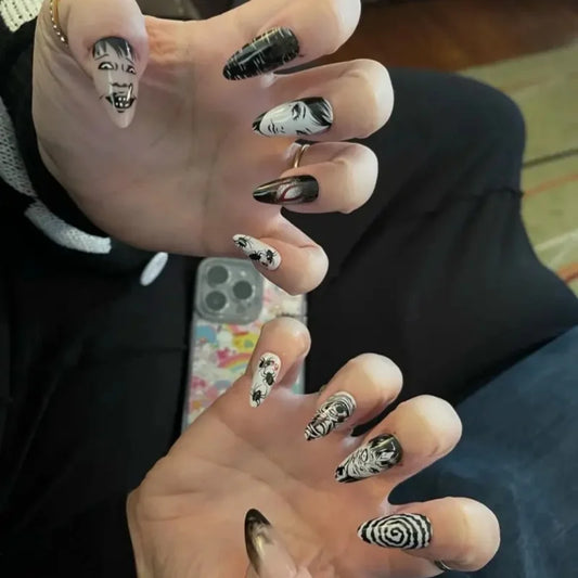 Halloween Horror Comic Press On Nails – 24pcs