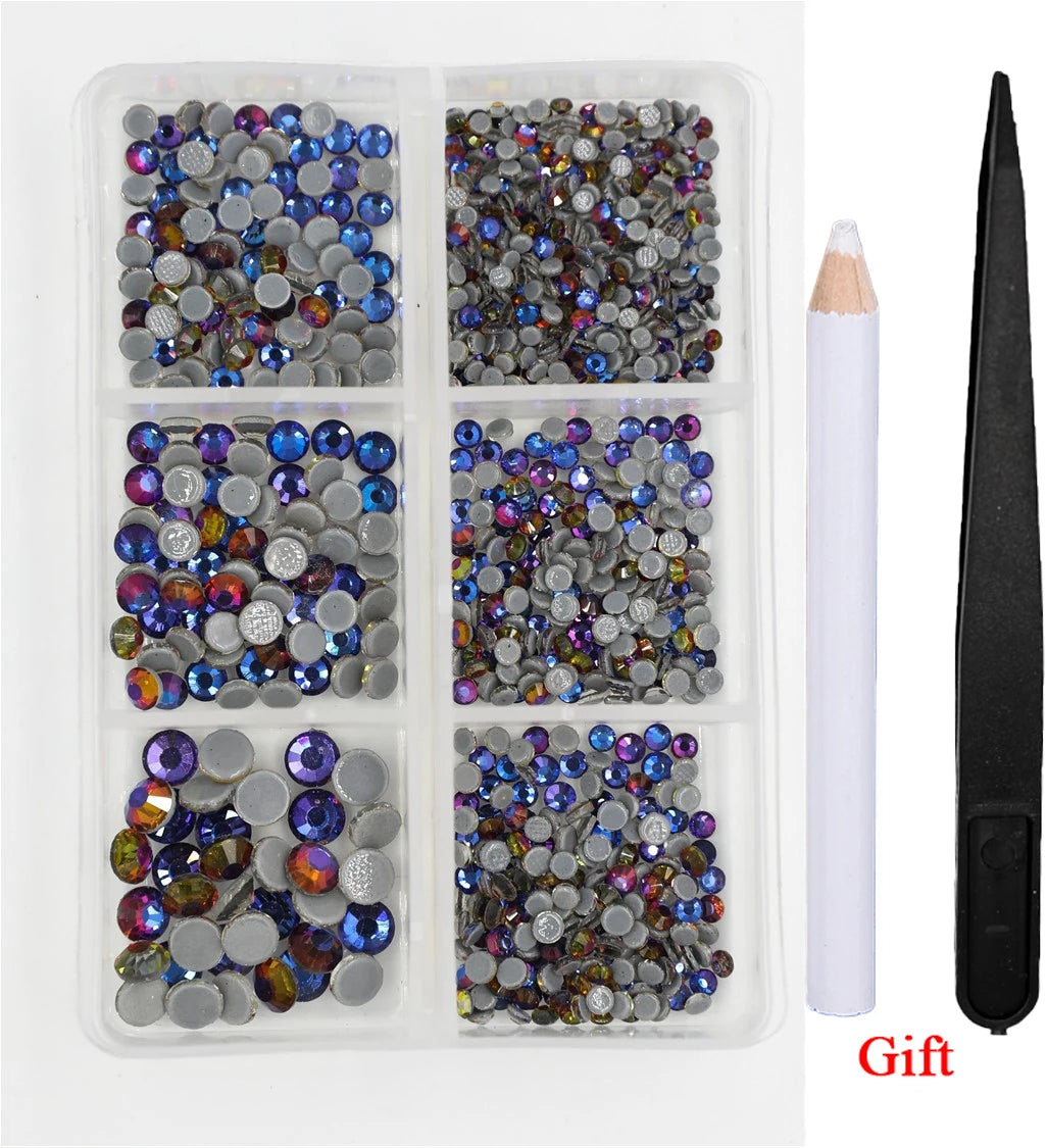 Opal Glass Crystal Rhinestones – 3D Nail Art Set