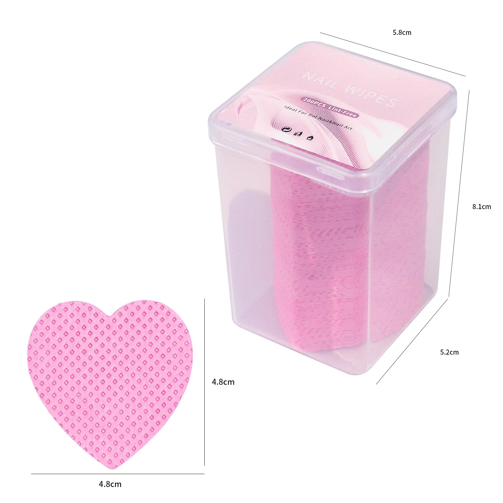 Lint Free Nail Wipes – 200pcs Cotton Pads for Nail Polish Removal