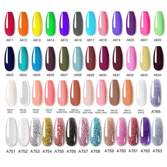 ROSALIND Glitter Poly Gel Nail Extension – 15ml