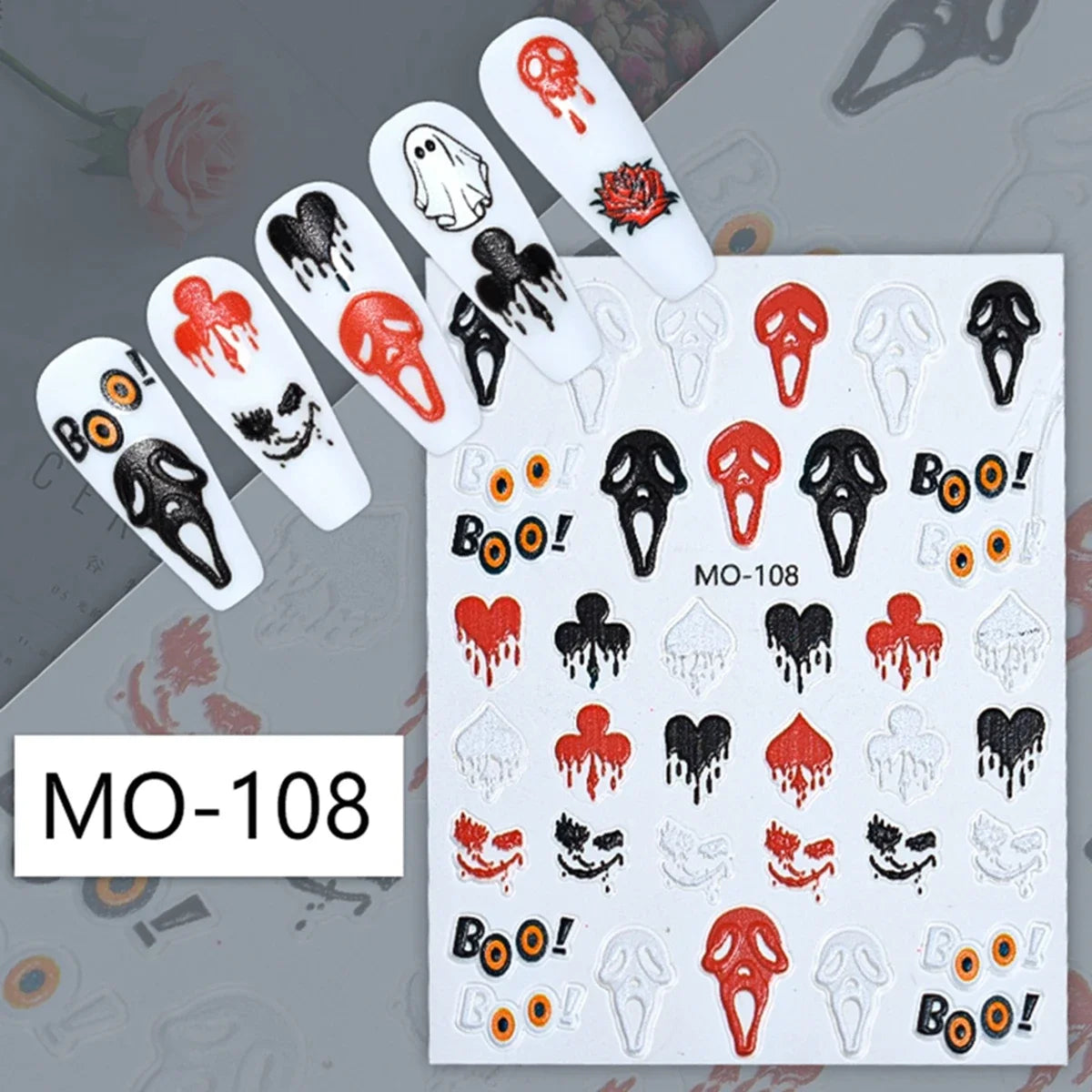 Cute Halloween Nails | Spider Web Nail Art Stickers