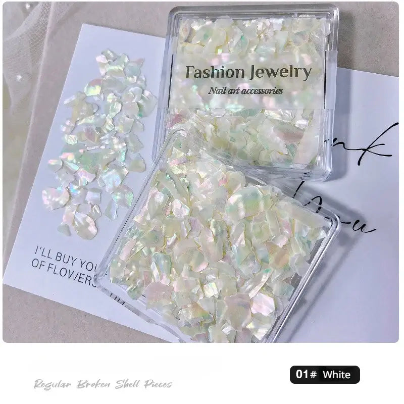 Aurora Shell Nail Sequins – Ultra Thin 3D Flakes