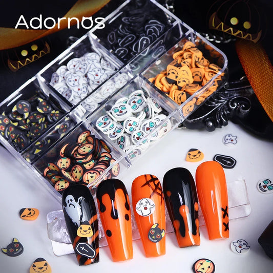 Halloween Nail Decorations – Polymer Clay Slices