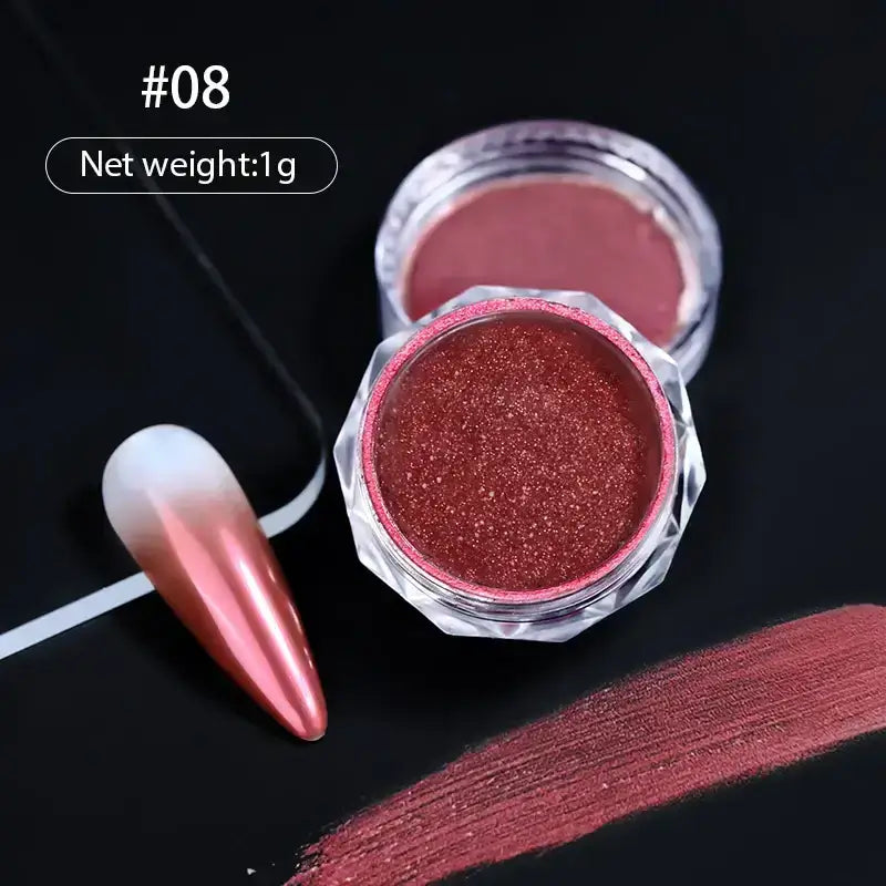 Nail Mirror Glitter Powder Metallic 