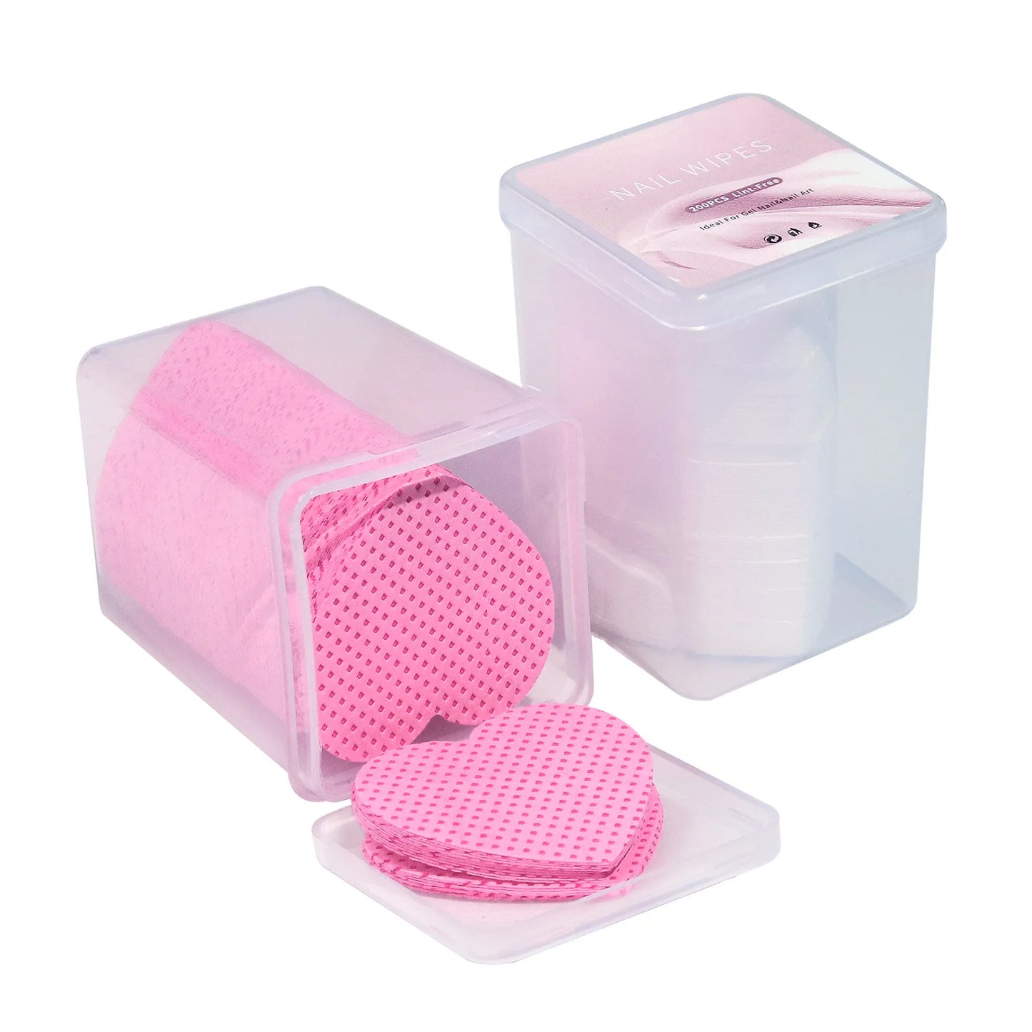 Lint Free Nail Wipes – 200pcs Cotton Pads for Nail Polish Removal