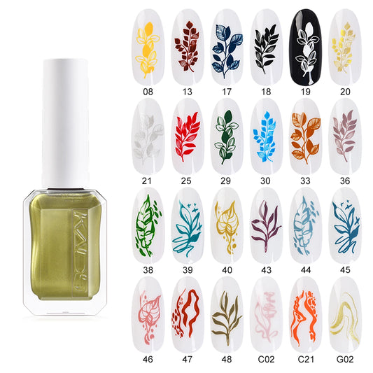 Nail Stamping Polish – Gold, Silver & Color Varnishes