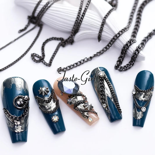 Nail Art Chains Mixed Gold & Silver – 3D Nail Art Decorations