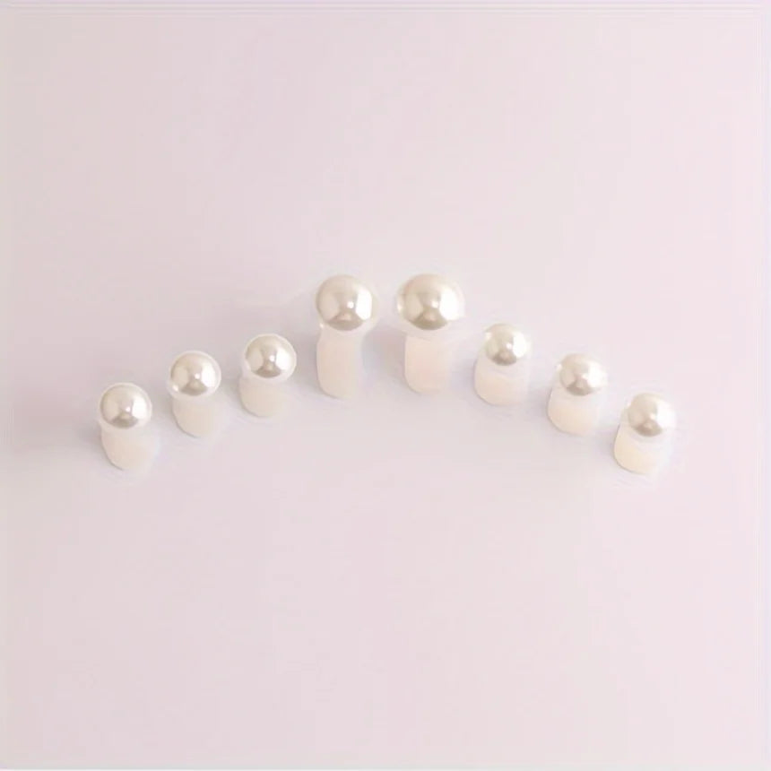 Pearl & Diamond Shape Toe Separators - 8 Pcs