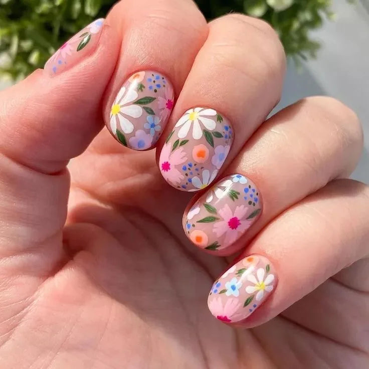 Pink French Tip Short Press On Nails – Elegant Square Nail Set