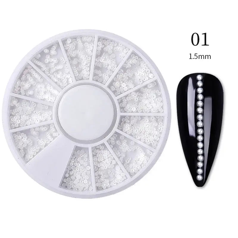 Caviar Beads Nail Jewels – Pearls & Rhinestones