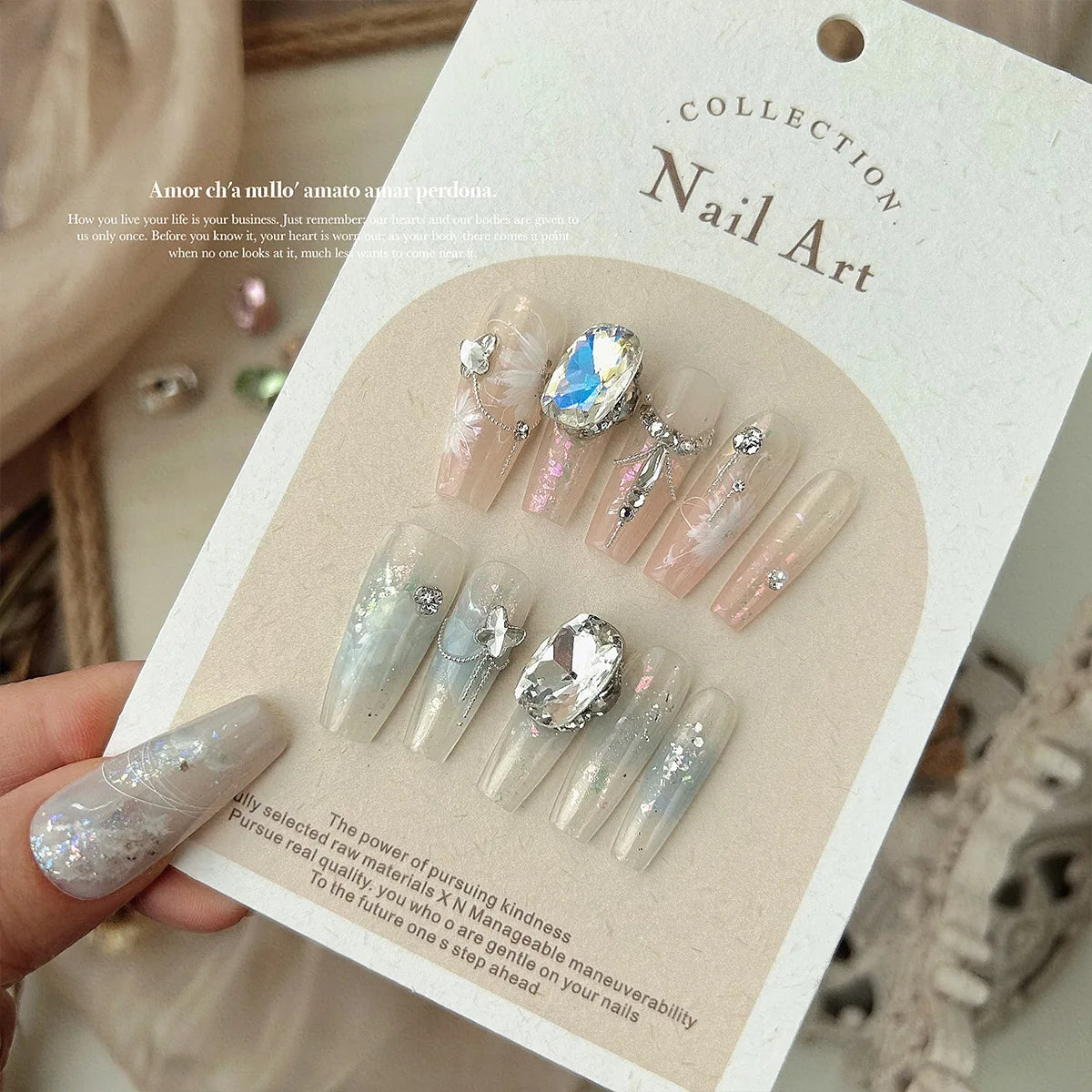 1Pc Irregular Aurora Holographic Nail Flakes – Mermaid Shell Glitter in 6 Colors