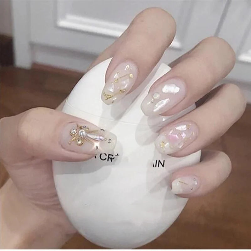 5g Abalone Shell Fragments – 3D Seashell Nail Art Charms for Gradient Nails | Ultra-Thin Natural Shell Sequins