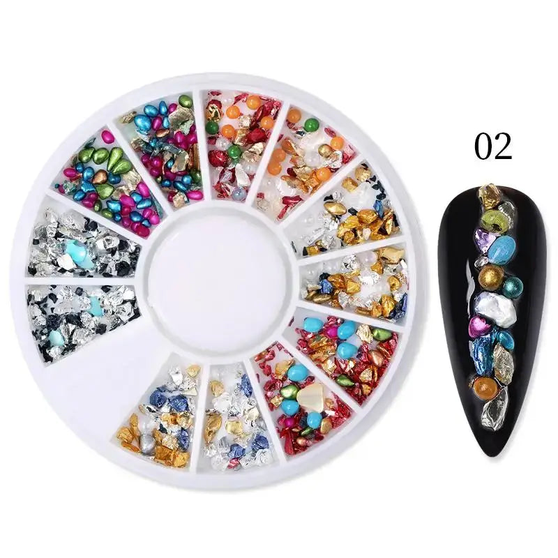 Caviar Beads Nail Jewels – Pearls & Rhinestones