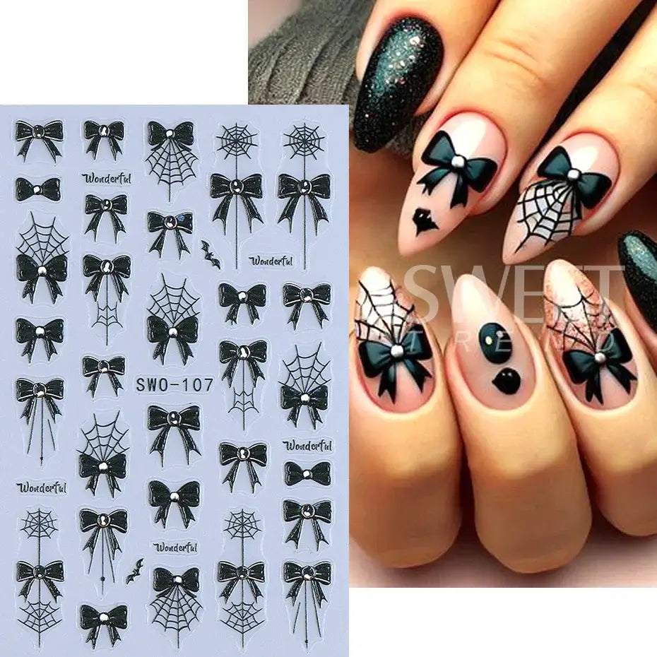 3D Halloween Nail Stickers – Nail Art Decals