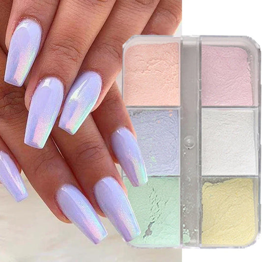Moonlight Mirror Nails Powder - Metallic Chrome Pigments