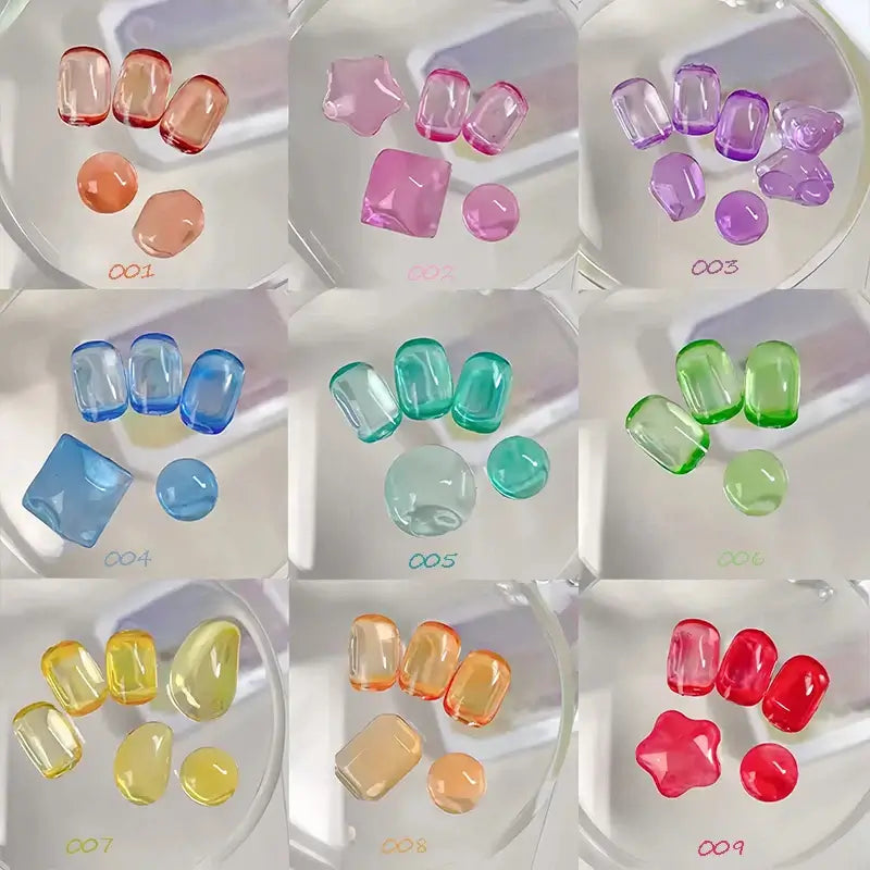 Jelly Color Solid Nail Polish Gel – 9 Translucent Colors UV/LED