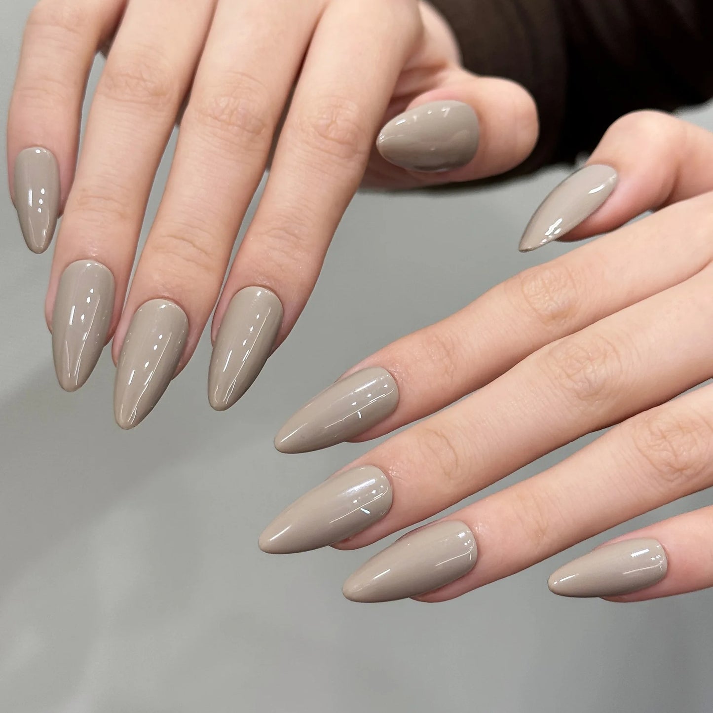 Press On Nails | Solid Color Almond Fake Nails