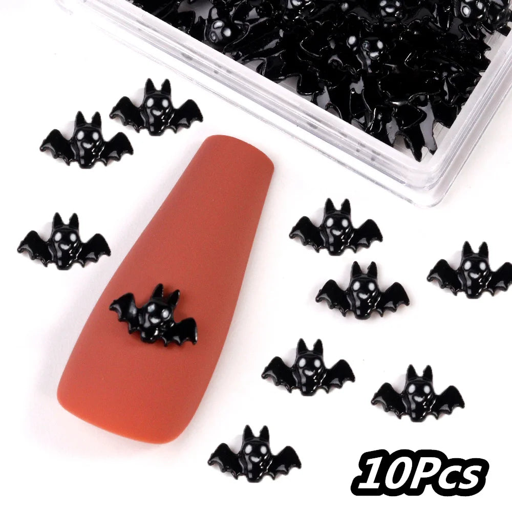 Punk Cross Nail Charms – 3D Metal Nail Art Accents