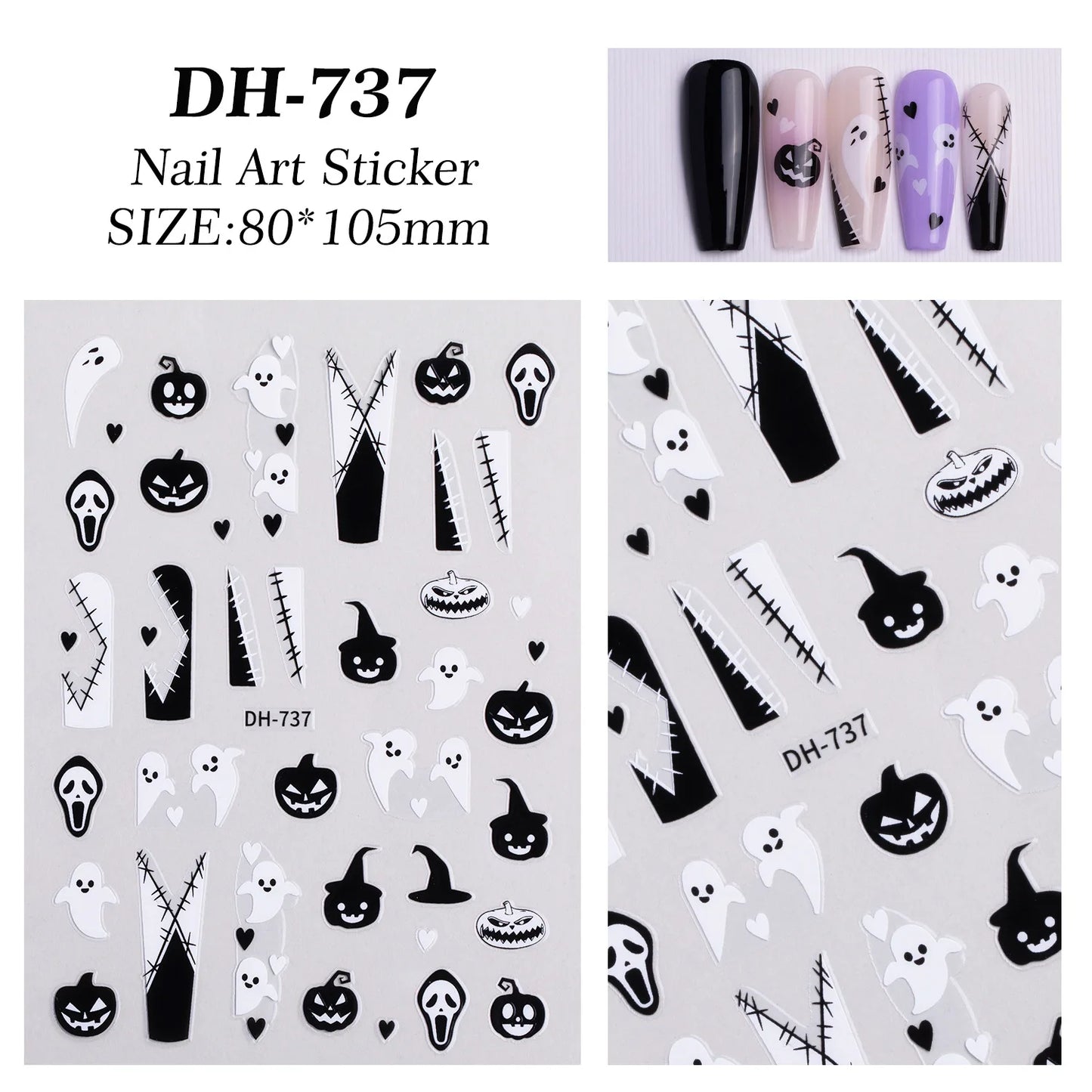 Halloween Spider Web Nail Art Stickers | Spooky Nails