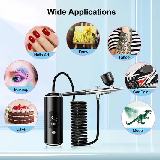Nails Art Painting Airbrush with Compressor – Nail Airbrush Kit