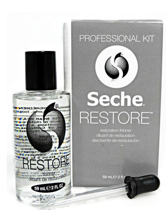 Seche Restore bottle and packaging on a white background