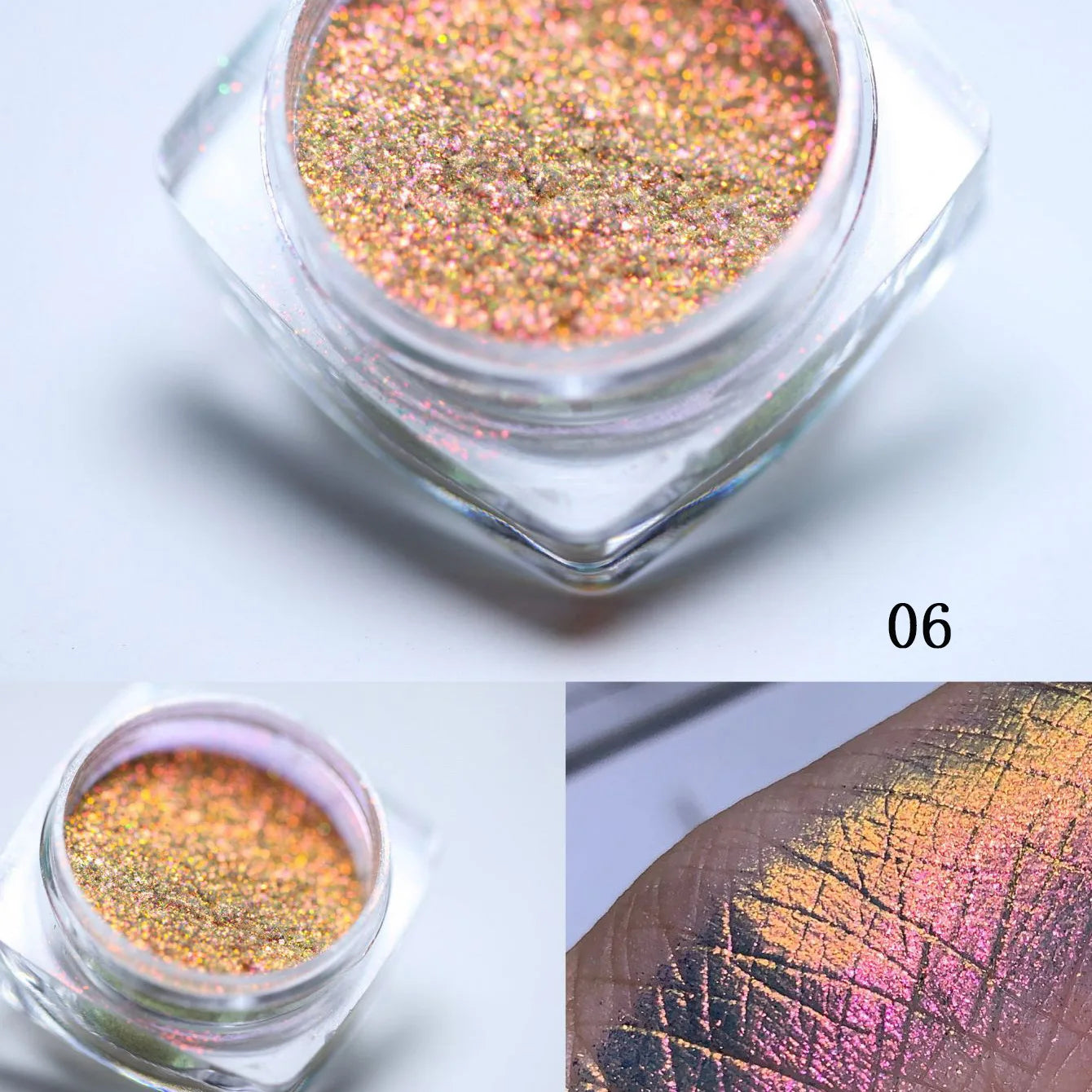 1 Box Aurora Glitter Opal Flakes – Iridescent Sequins Nail Art Powder for Mermaid Nails